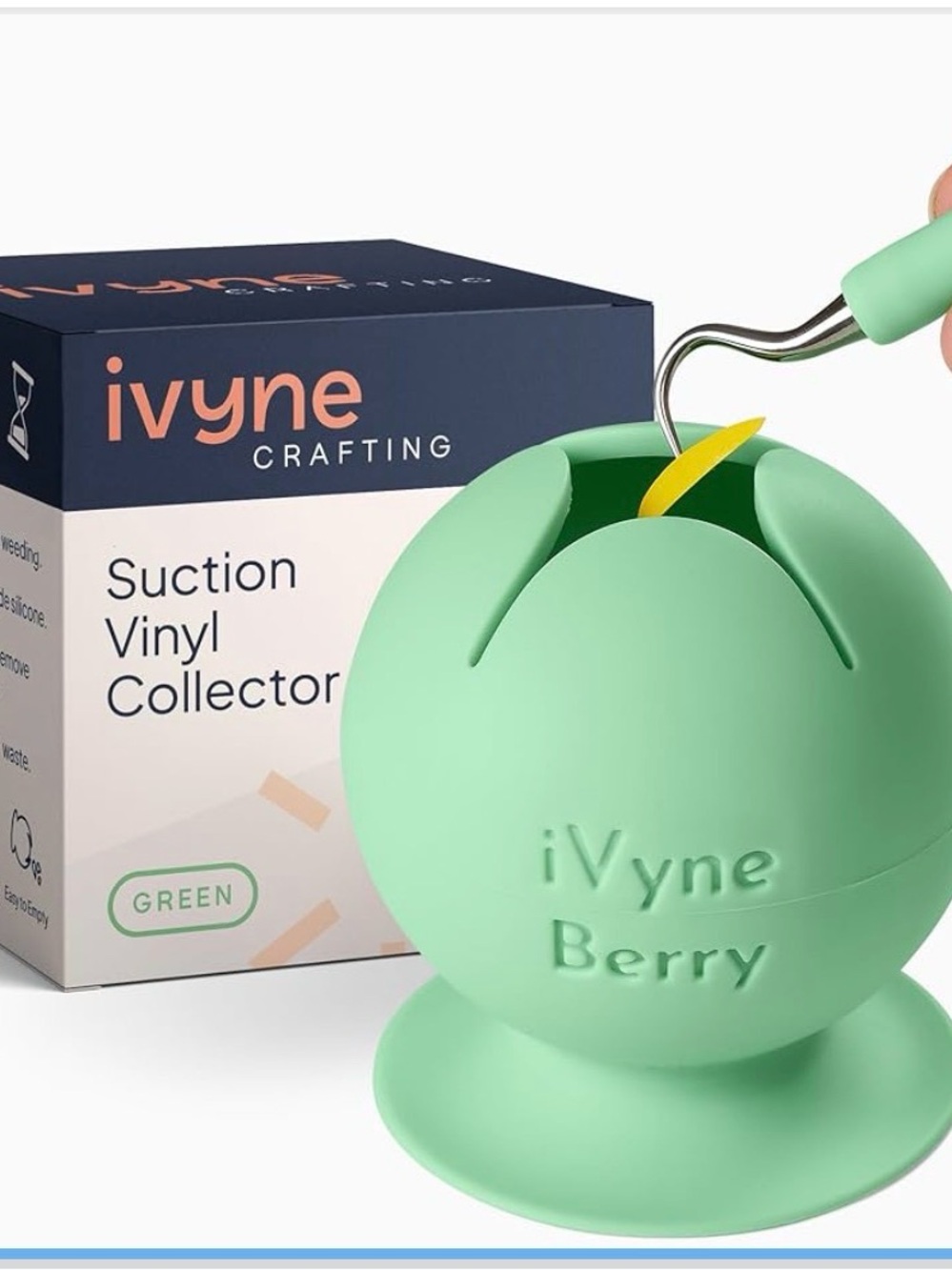 New. iVyne Crafting Suction Vinyl Collector - Mint Green